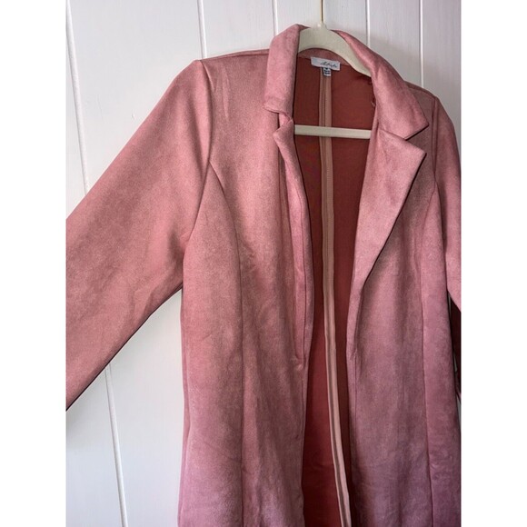 Blashe - Faux Suede Open Blazer in the color Dusty Rose/Pink Size Medium - NWT - Picture 3 of 7